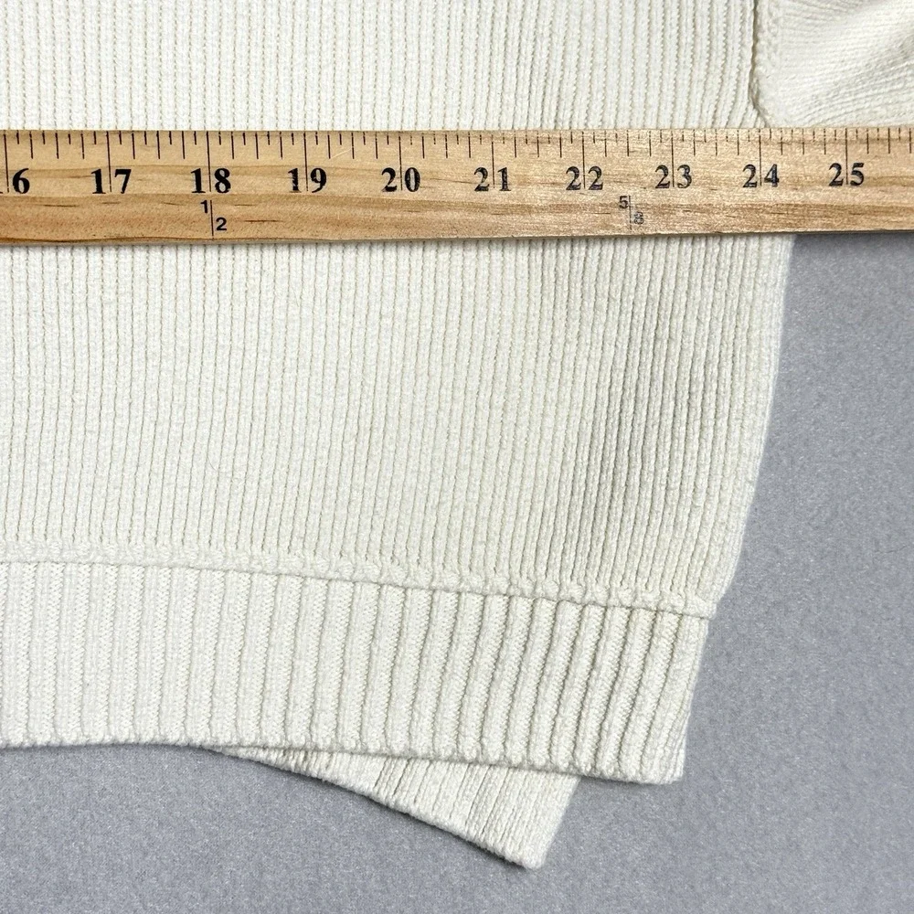 Free People Sweater Womens XS Easy Street Crop Pullover Slouchy Ribbed Cream‎